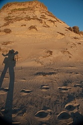 Photographer Shawn Hamilton Self Silhouette Portrait on Sable Island 