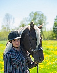 Rocky Mountain Horse with Owner, Bonnie View Farms Tribute Kidd